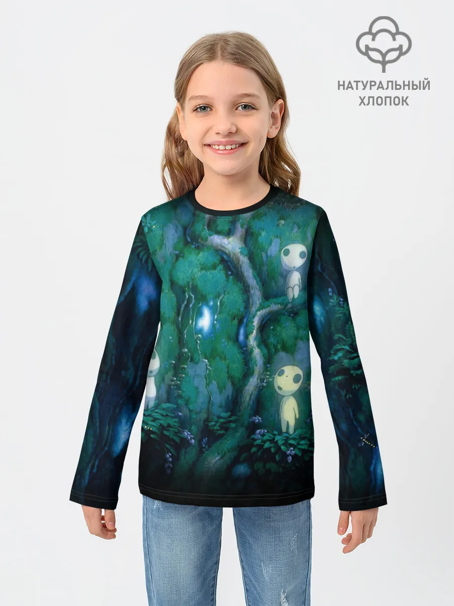 Детский лонгслив / принцесса Мононоке_5