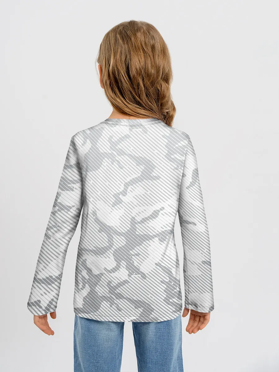 Детский лонгслив / Lite Camouflage Lines