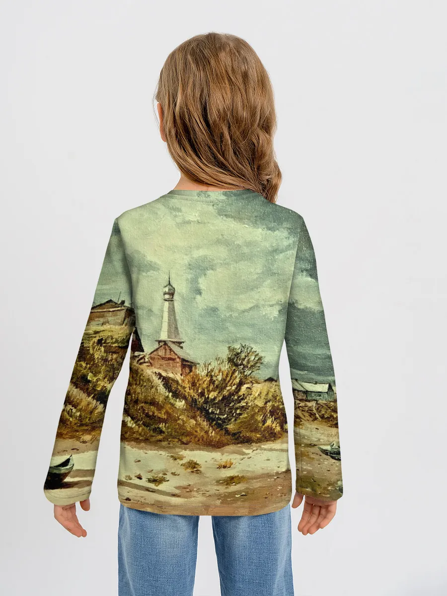 Детский лонгслив / Старинный город