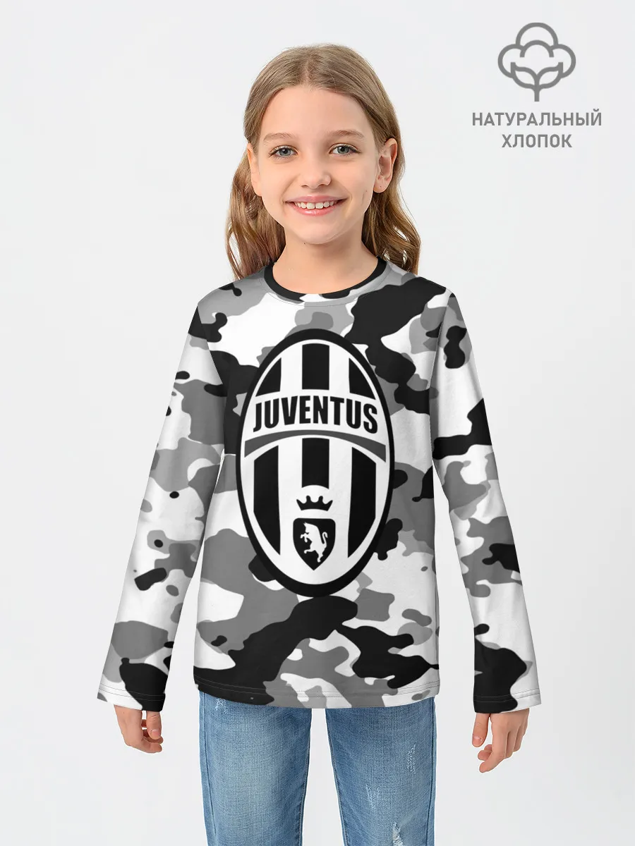 Детский лонгслив / FC Juventus Camouflage