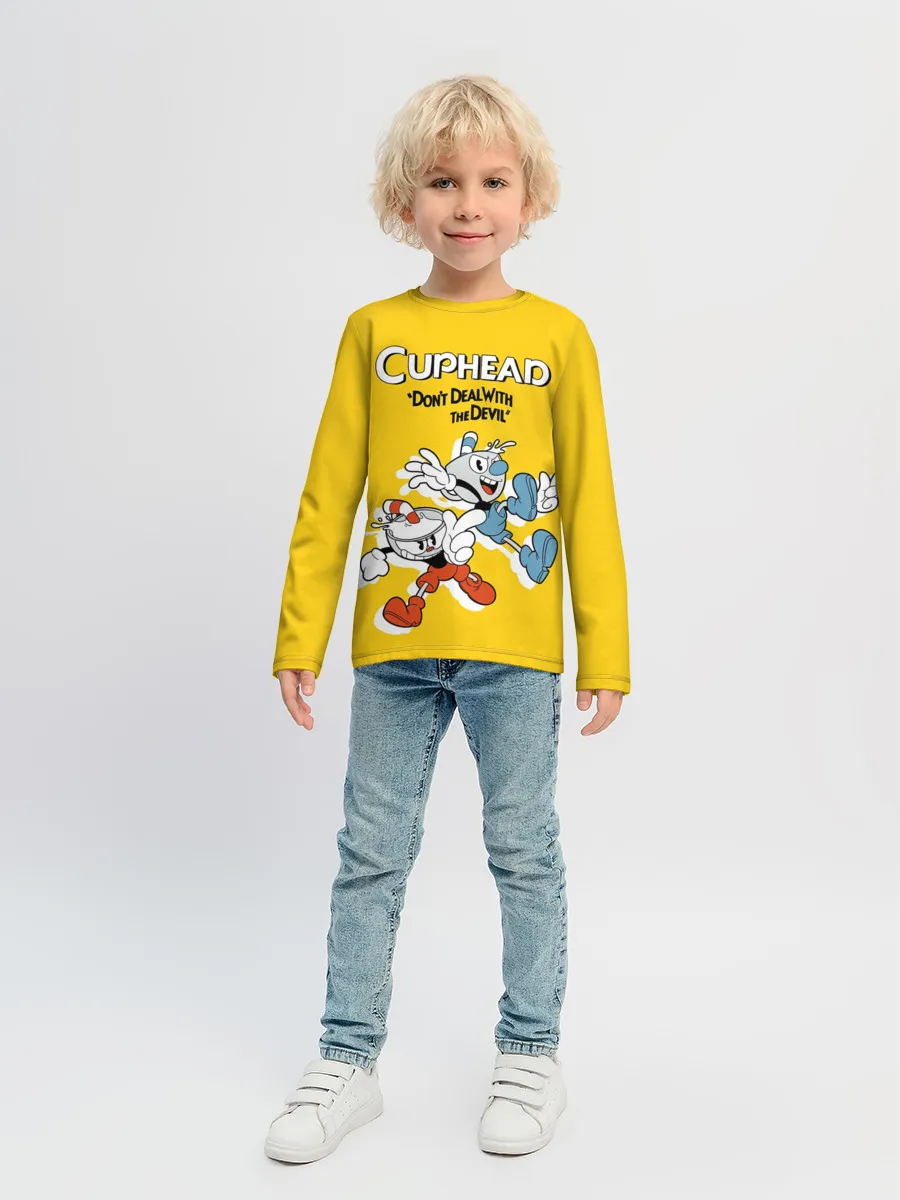 Детский лонгслив / Cuphead