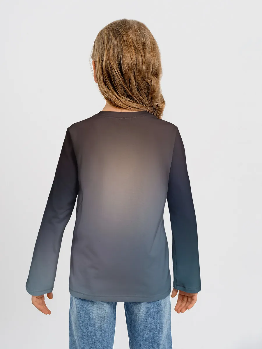 Детский лонгслив / Хатсуне сидит прикрыв глаза