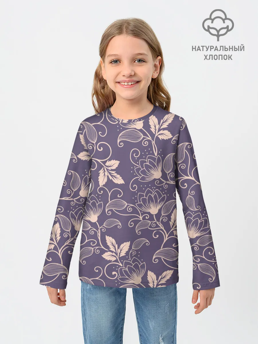 Детский лонгслив / Естественный стиль