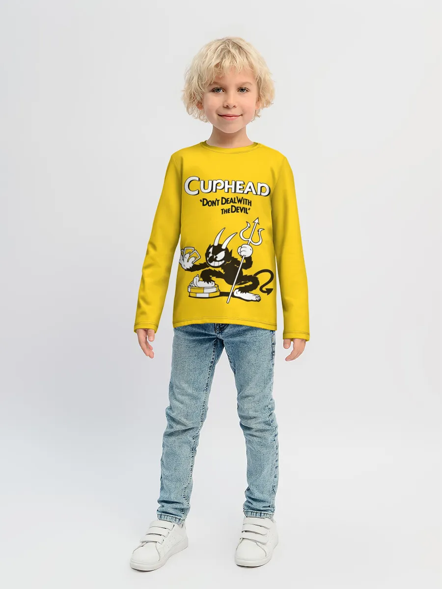 Детский лонгслив / Cuphead