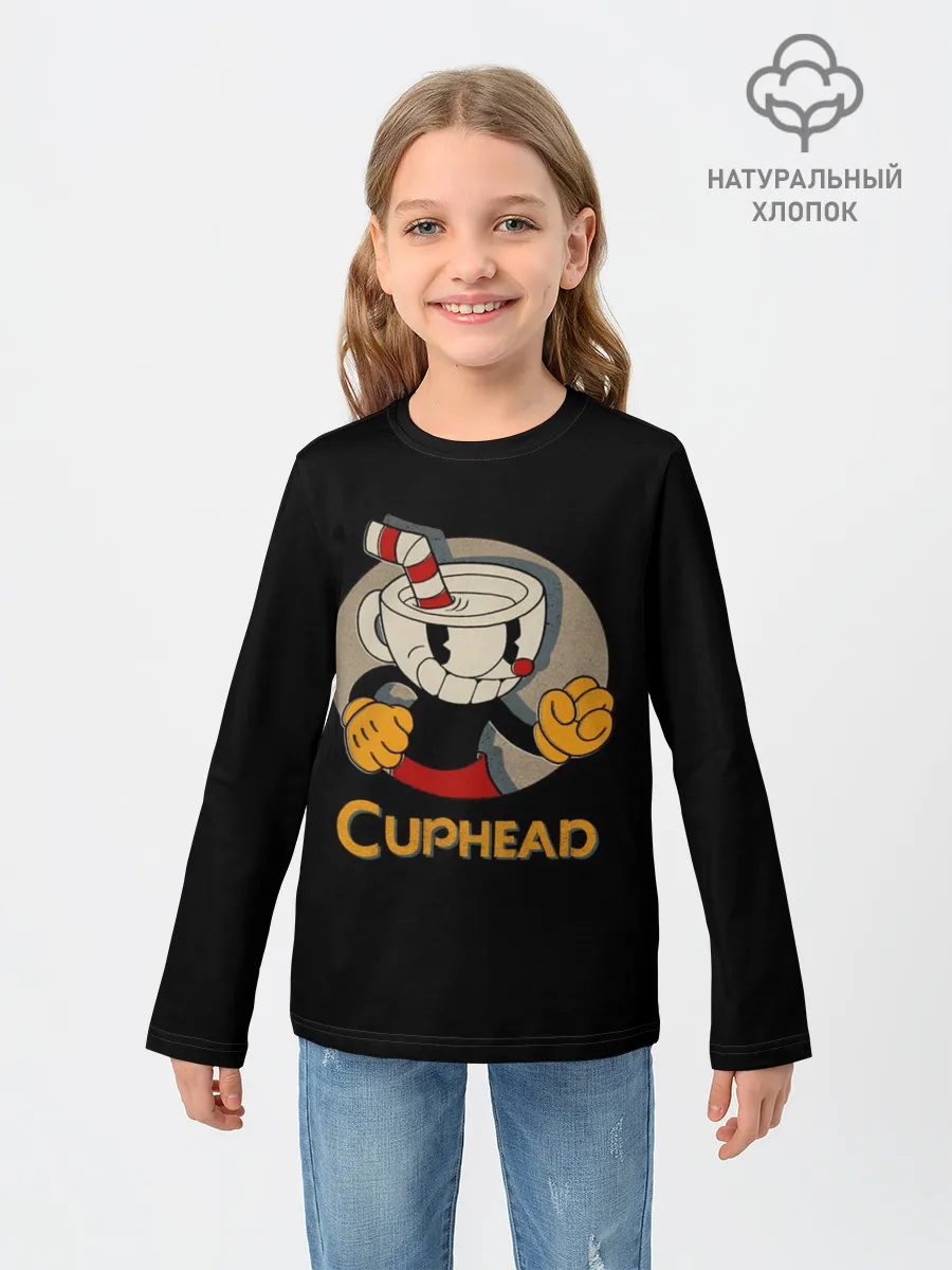 Детский лонгслив / Cuphead
