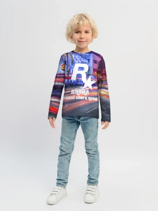 Детский лонгслив / Данил в стиле GTA