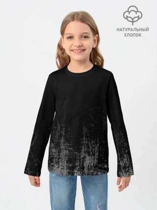 Детский лонгслив / Black Grunge