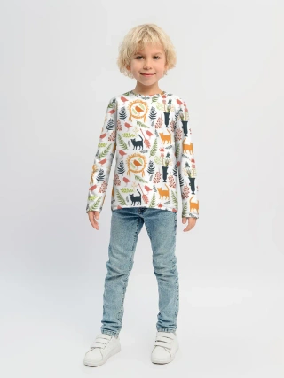 Детский лонгслив / О кошках и птичках