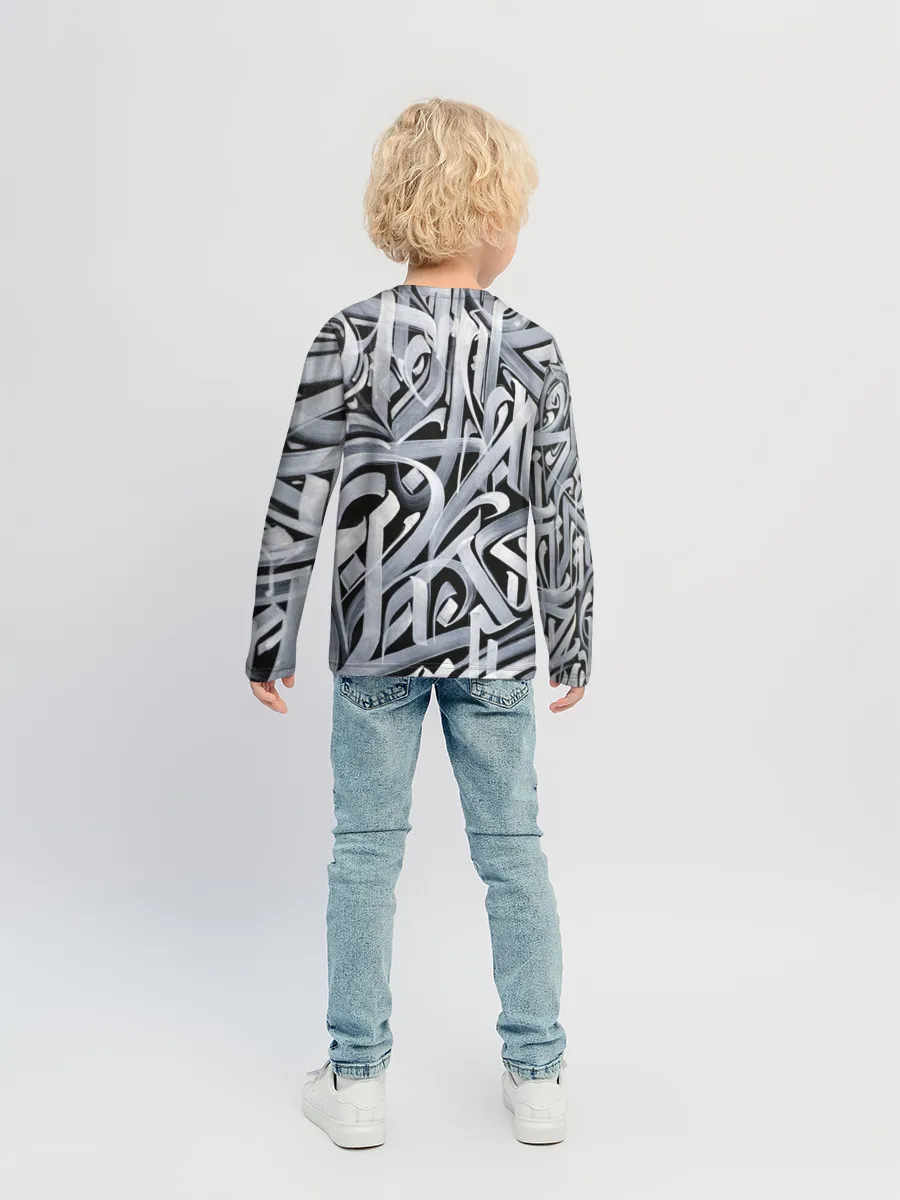 Детский лонгслив / Каллиграфия