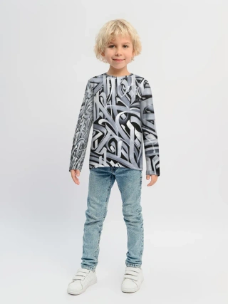 Детский лонгслив / Каллиграфия