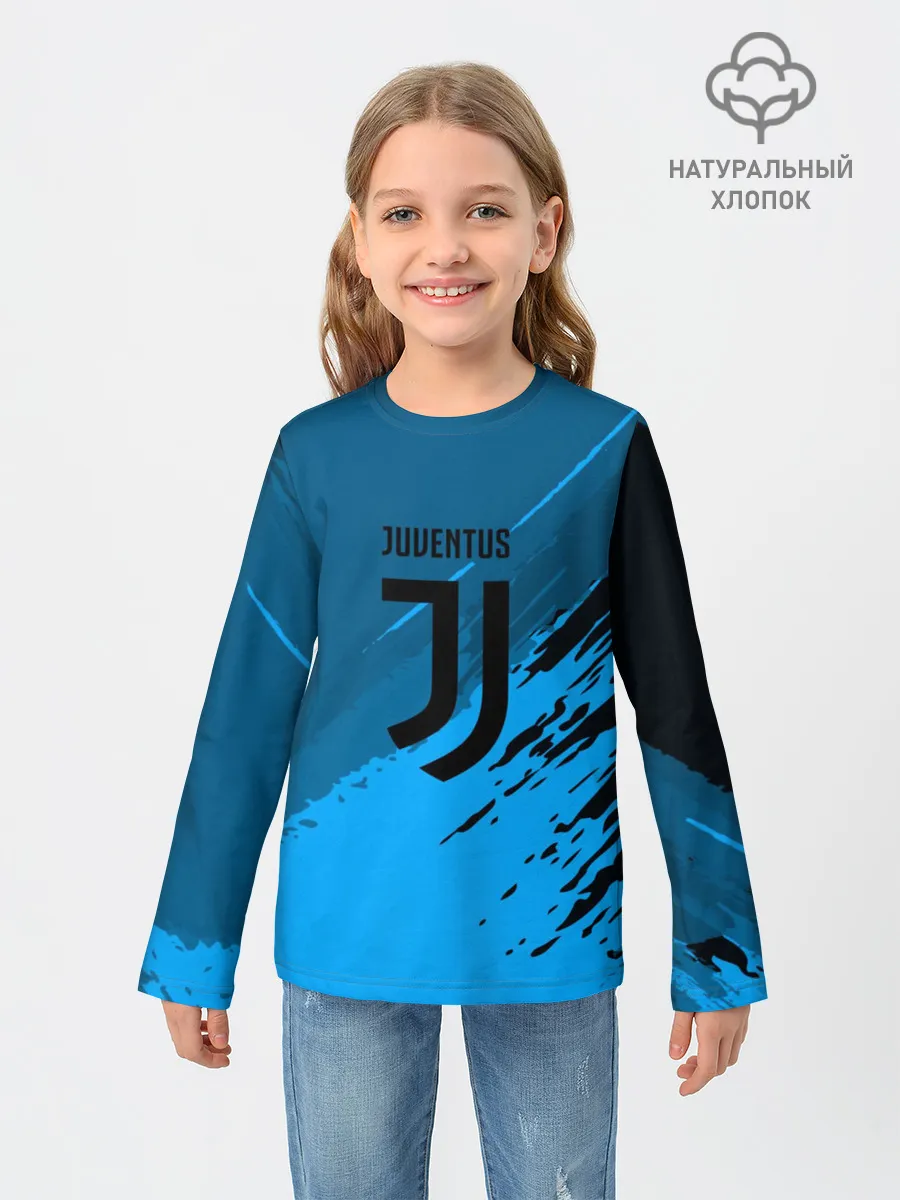 Детский лонгслив / FC Juventus abstract style