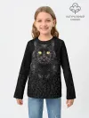 Детский лонгслив / Чёрный котик