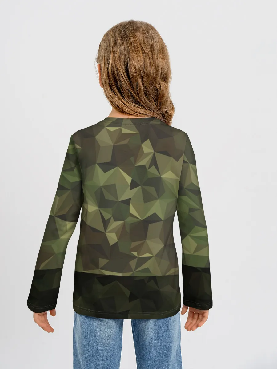 Детский лонгслив / Дикий доберман