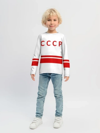 Детский лонгслив / Валерий Харламов 17 White