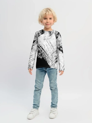 Детский лонгслив / Штриховка