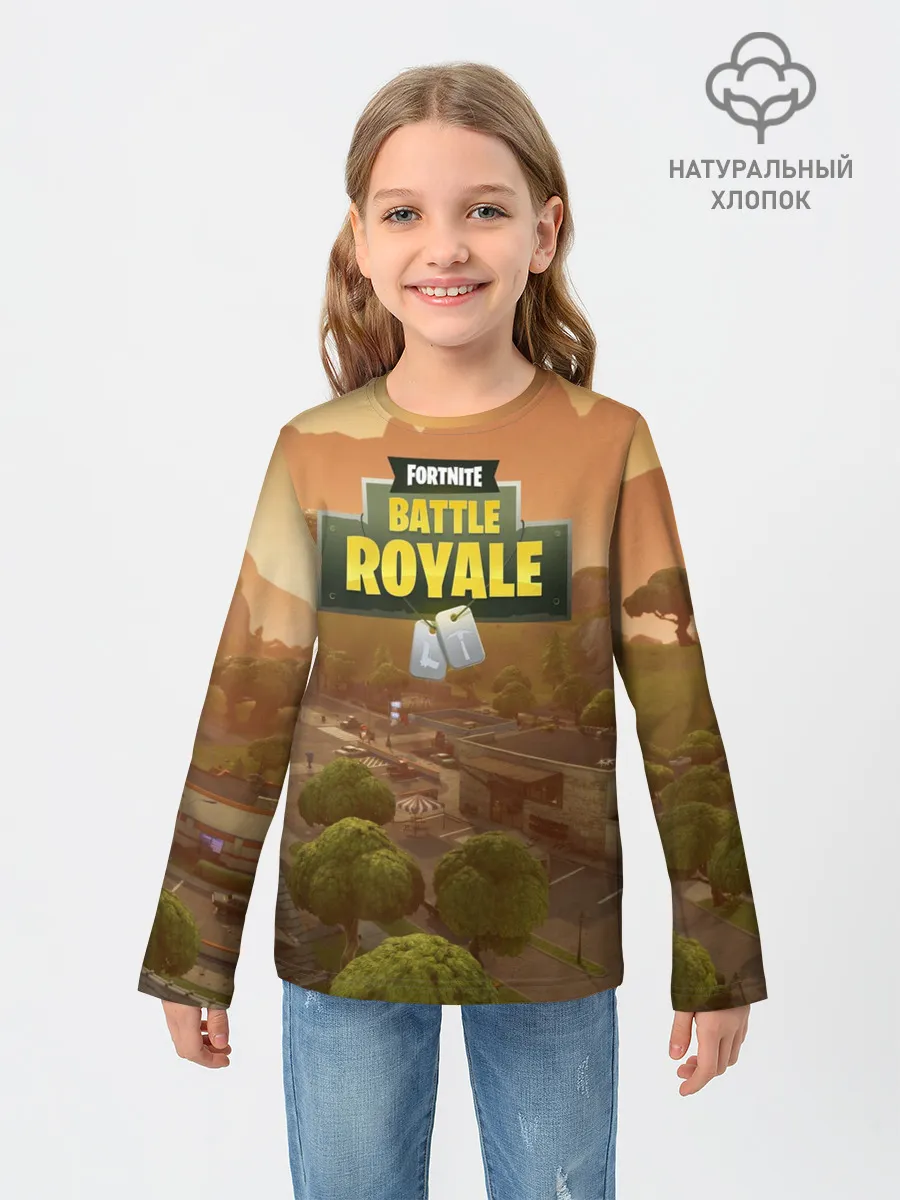 Детский лонгслив / Fortnite Battle Royale