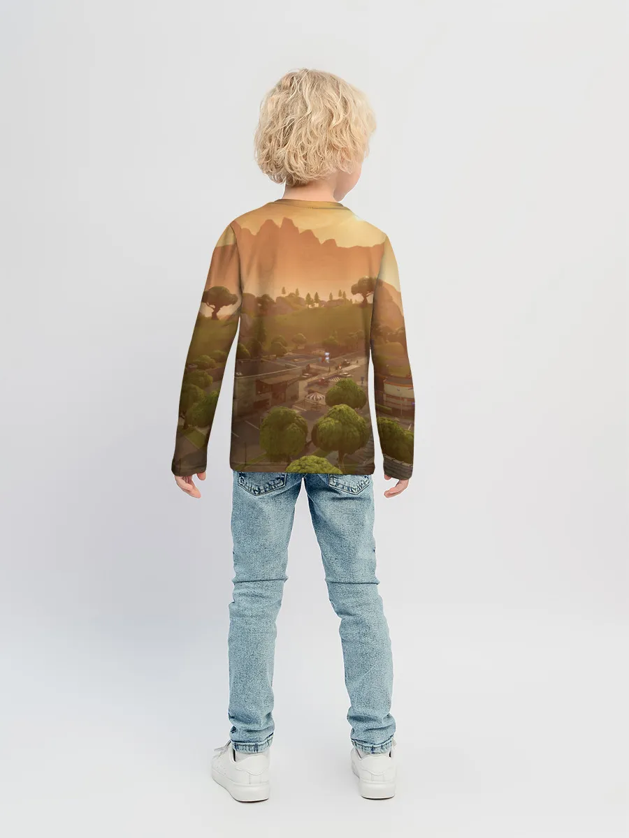 Детский лонгслив / Fortnite Battle Royale