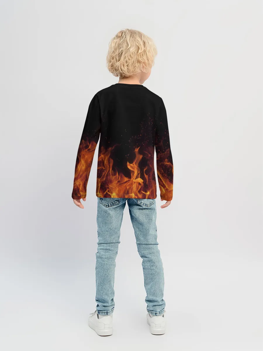 Детский лонгслив / Дима огонь мужик