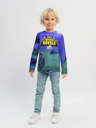 Детский лонгслив / Fortnite Night