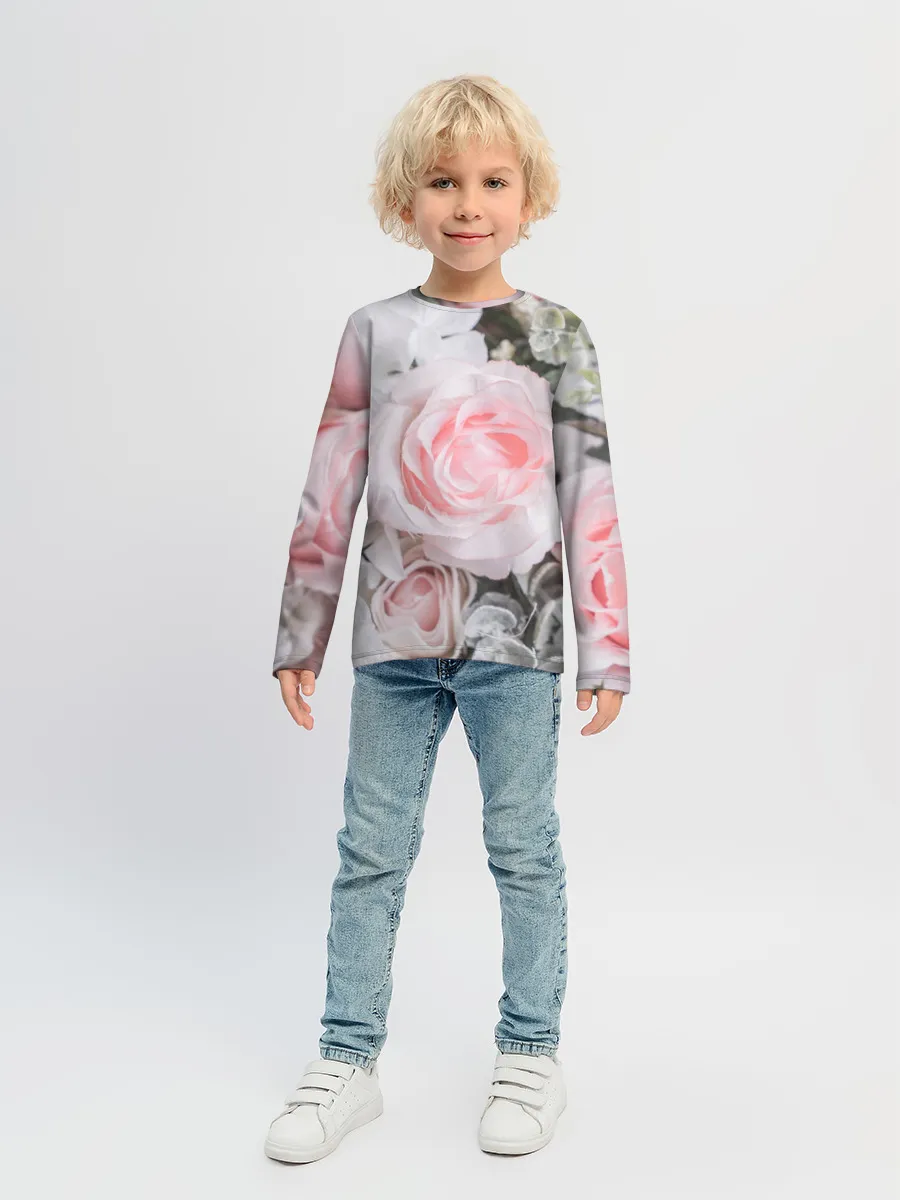 Детский лонгслив / розы