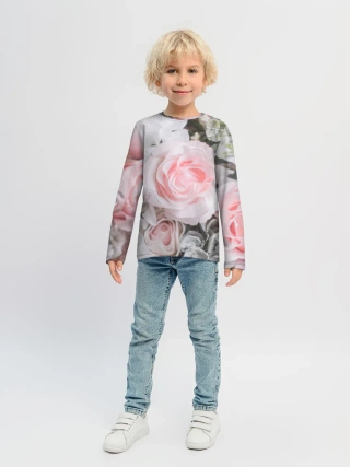 Детский лонгслив / розы