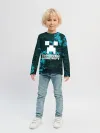 Детский лонгслив / Тимофей в стиле Minecraft