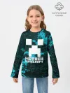Детский лонгслив / Матвей в стиле Minecraft