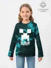 Детский лонгслив / Илья в стиле Minecraft
