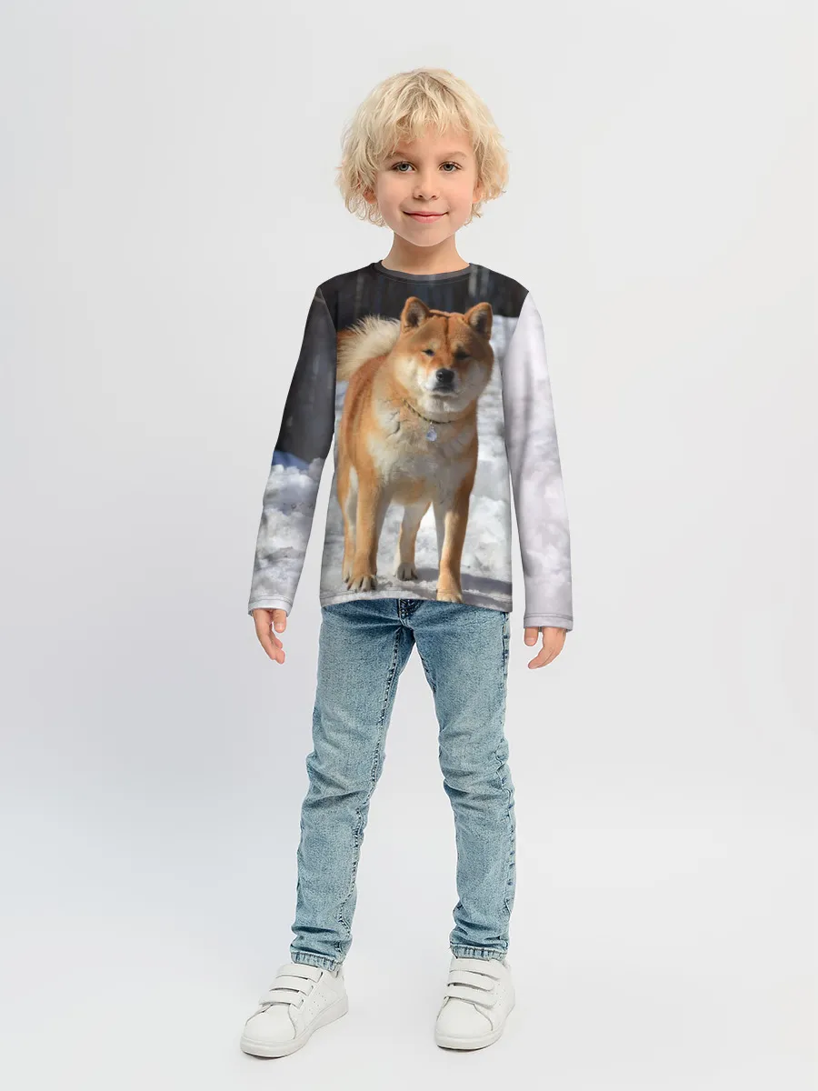 Детский лонгслив / Акита-ину