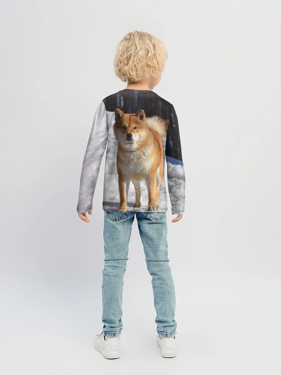 Детский лонгслив / Акита-ину