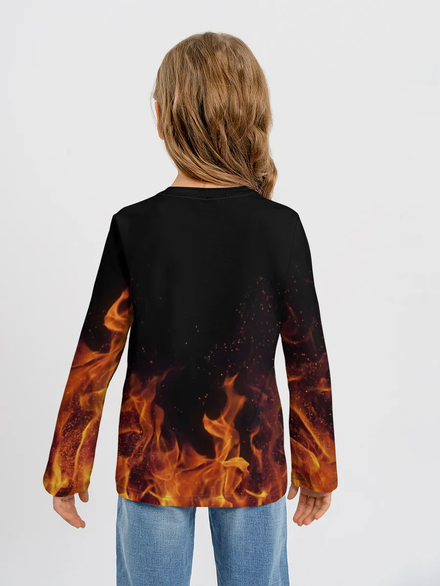 Детский лонгслив / Юрка огонь мужик