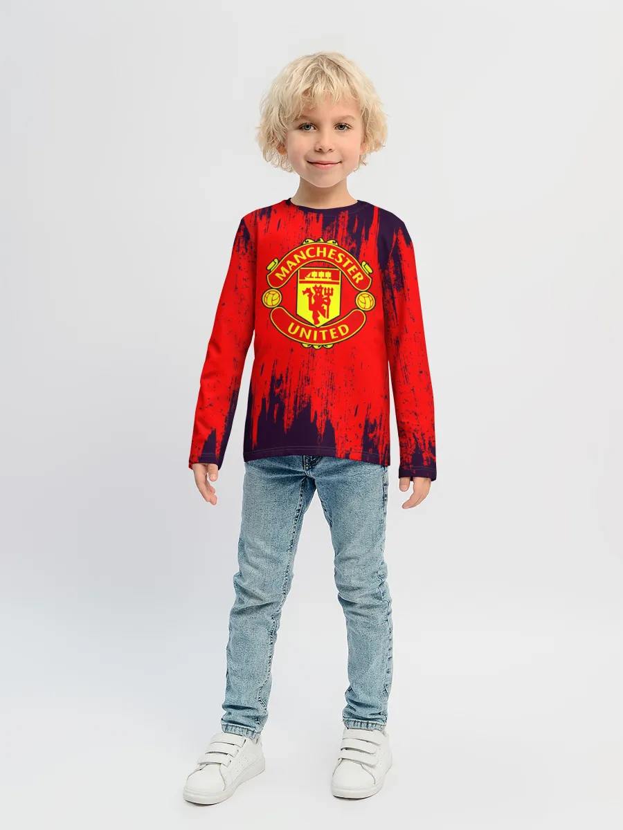 Детский лонгслив / Манчестер Юнайтед