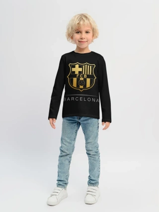 Детский лонгслив / Barcelona Gold Edition