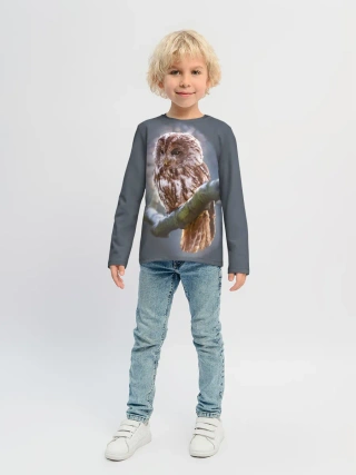 Детский лонгслив / Сова