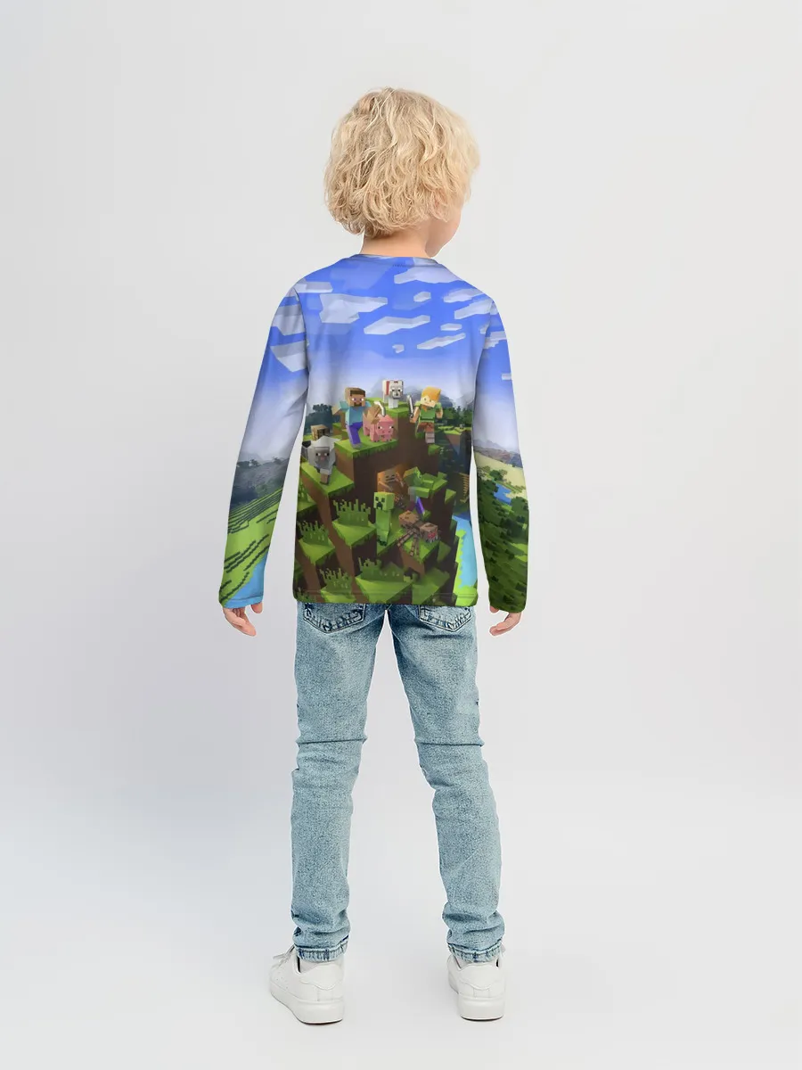 Детский лонгслив / Григорий - Minecraft