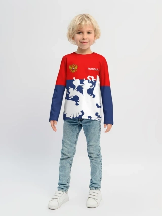 Детский лонгслив / Герб РФ