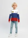 Детский лонгслив / Россия Триколор