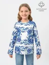 Детский лонгслив / Гжель