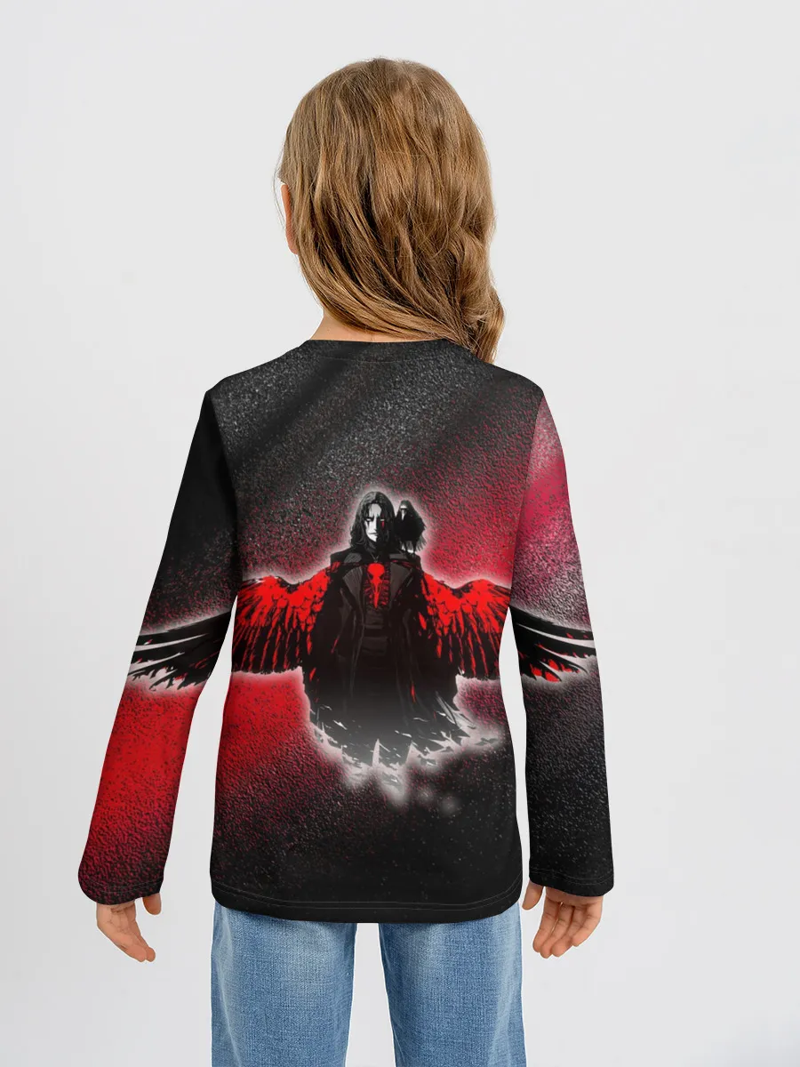 Детский лонгслив / Ворон