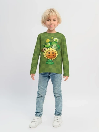 Детский лонгслив / Plants vs Zombies