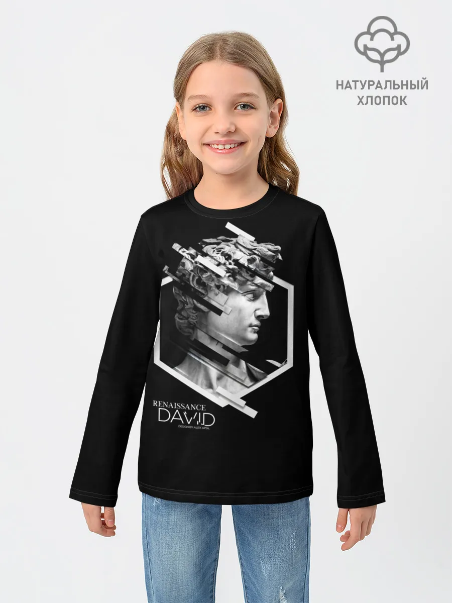 Детский лонгслив / Renaissance David 3D