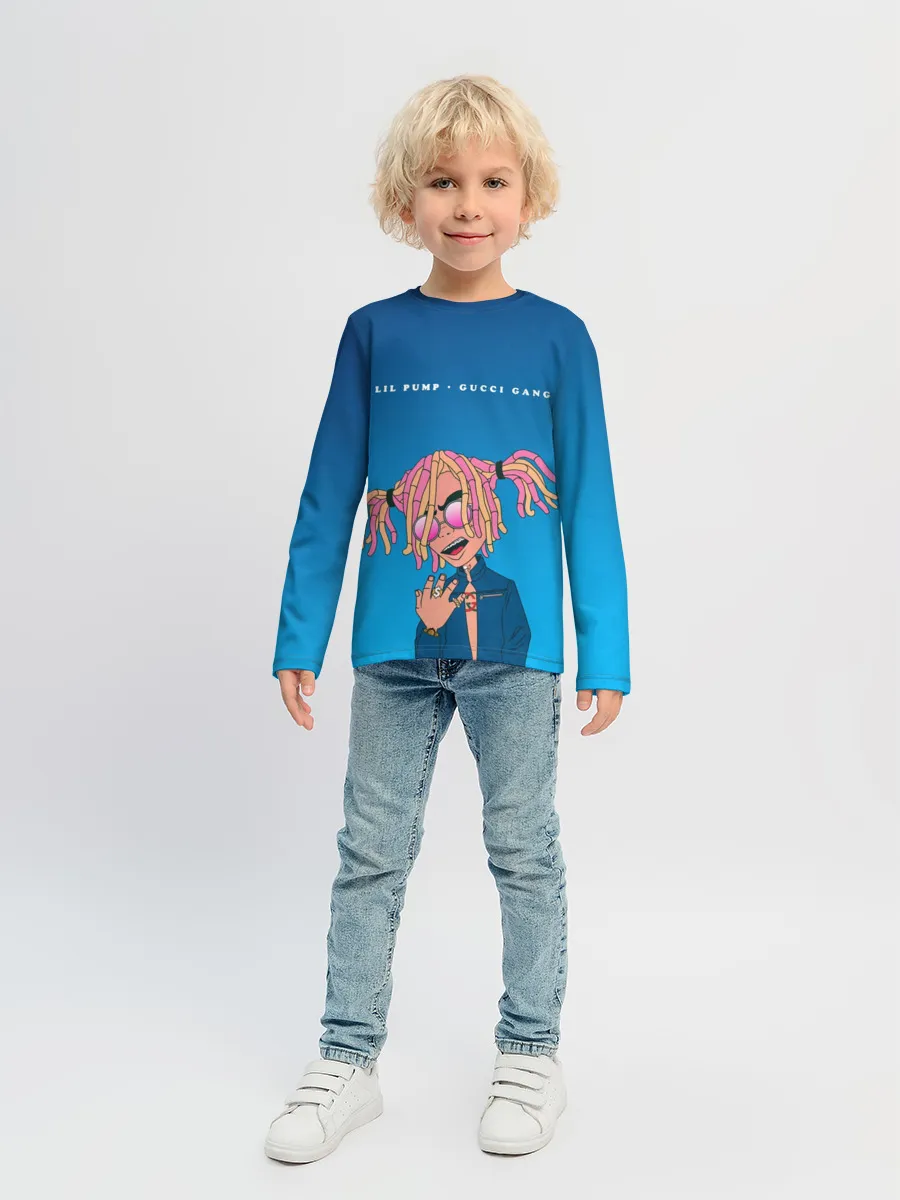 Детский лонгслив / Lil Pump Gucci Gang