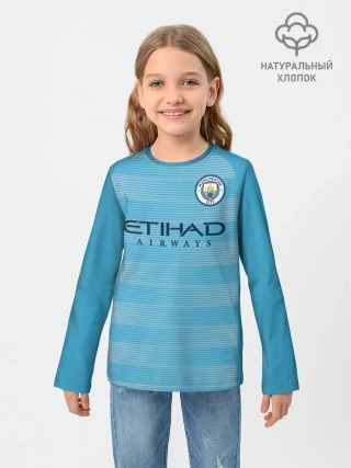 Детский лонгслив / Де Брюйне Форма Домашняя 18/19