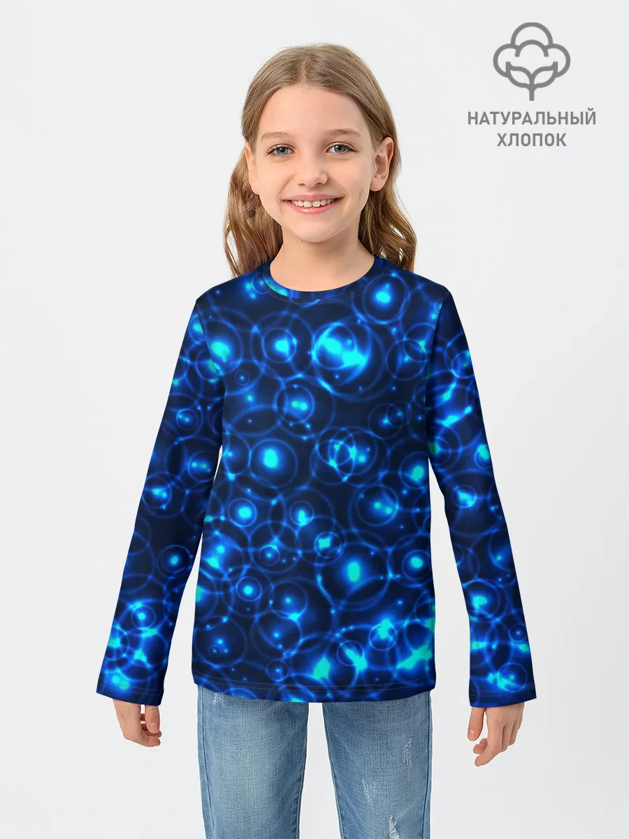 Детский лонгслив / Пузырчатый абстракт