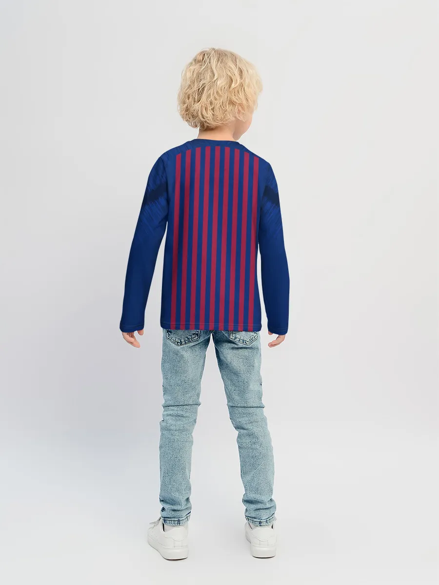 Детский лонгслив / Barcelona home 18-19