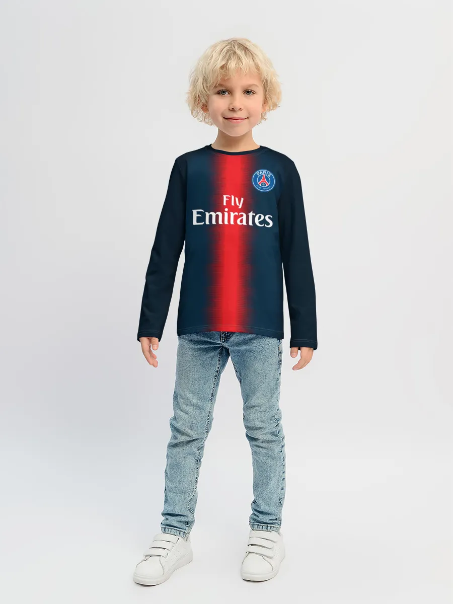 Детский лонгслив / Мбаппе Форма Домашняя 18/19