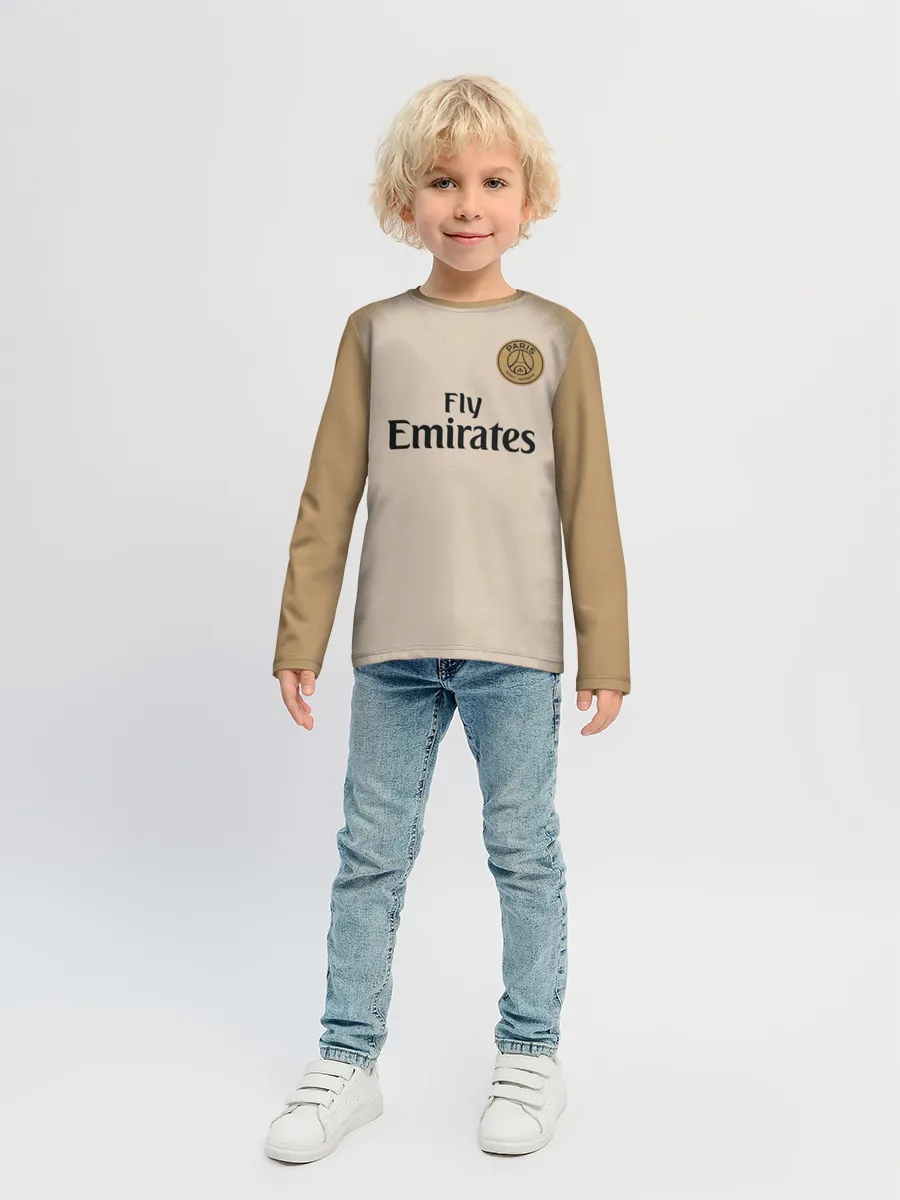 Детский лонгслив / Неймар Форма Новая Away 18/19