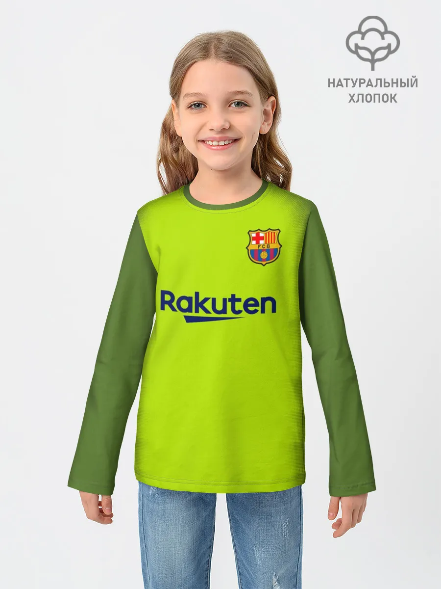 Детский лонгслив / Барселона Форма Гостевая 18/19