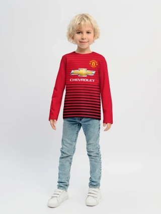 Детский лонгслив / Man United Форма Home 18/19