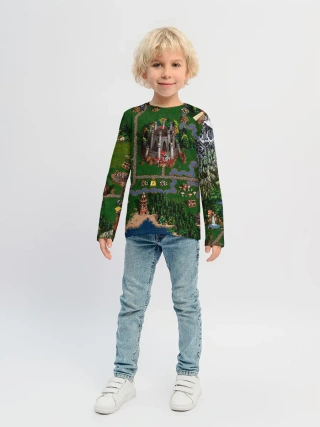 Детский лонгслив / Карта